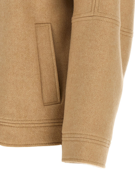 Max Mara Beige Cashmere Bomber