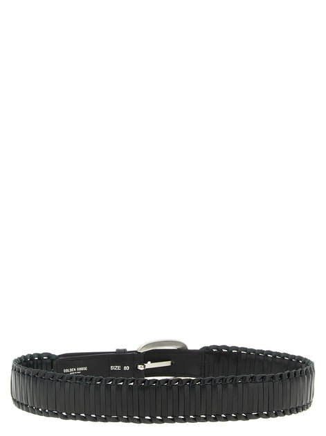 Golden Goose Black Cowhide Regular Belt