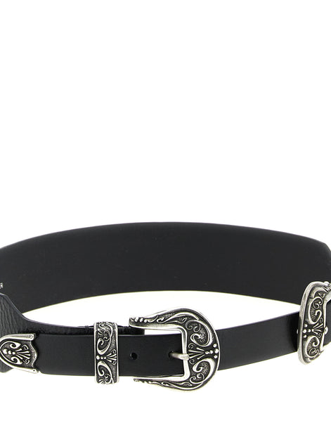 Golden Goose Black Cowhide Regular Belt