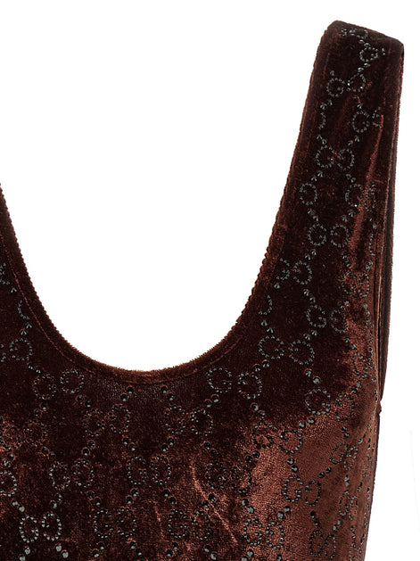 Gucci Brown Polyamide Bodysuit