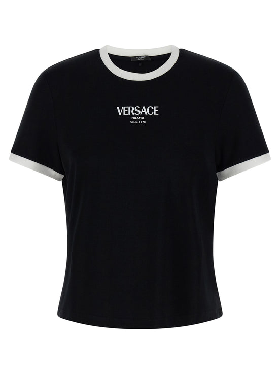 Versace Bicolor Viscose T-Shirt