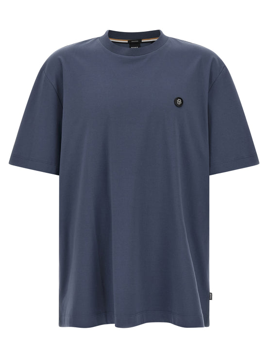 Hugo Boss Blue Cotton T-Shirt