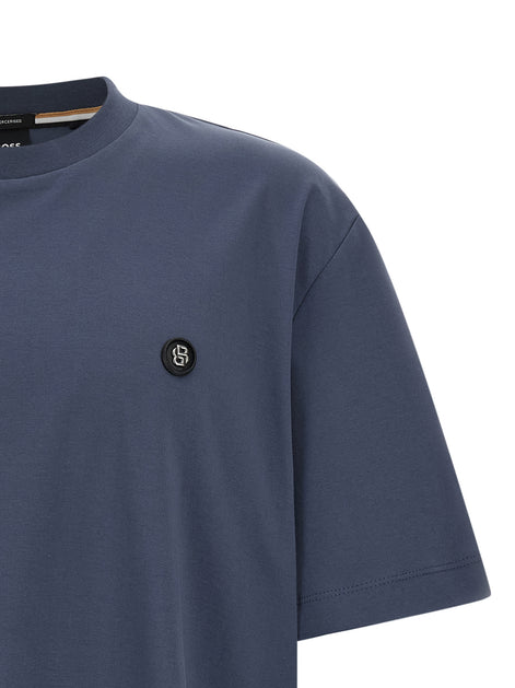 Hugo Boss Blue Cotton T-Shirt