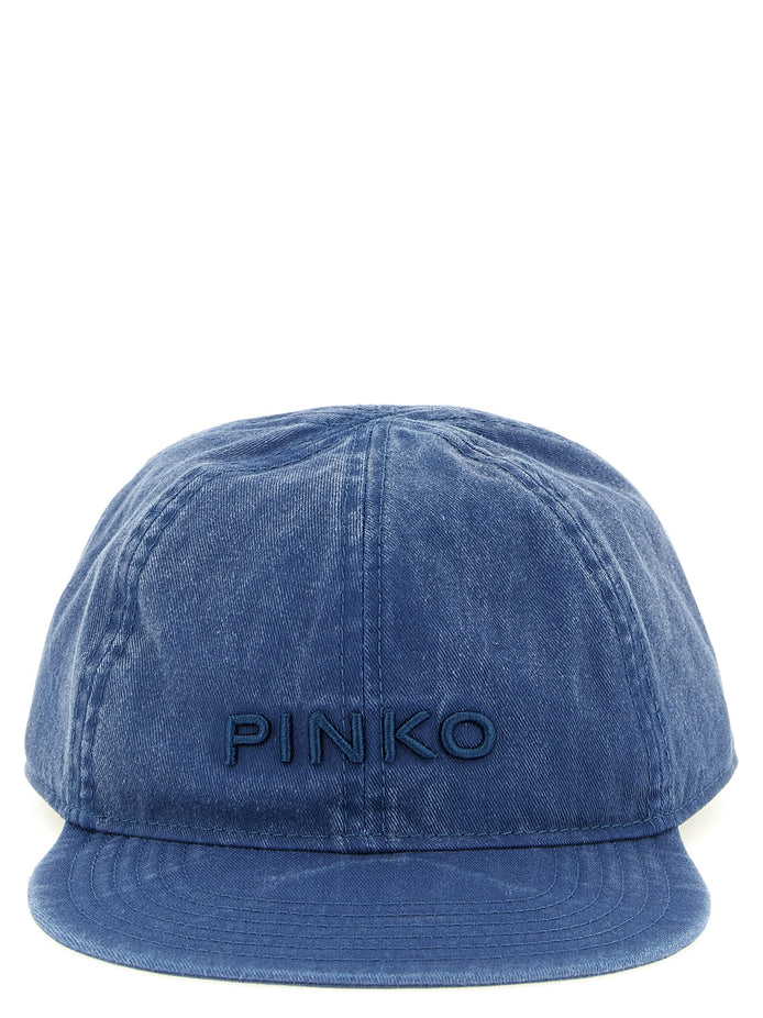 PINKO Blue Cotton Cap (Baseball Hat)