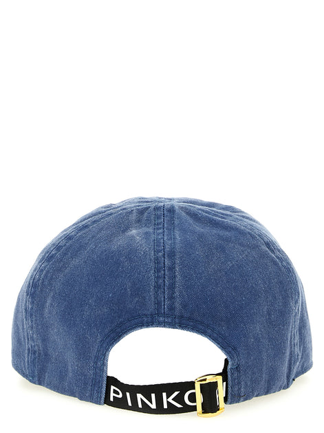 PINKO Blue Cotton Cap (Baseball Hat)