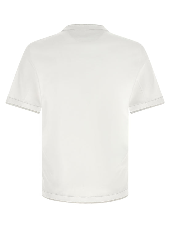 Brunello Cucinelli White Cotton T-Shirt