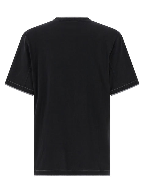 Brunello Cucinelli Black Cotton T-Shirt