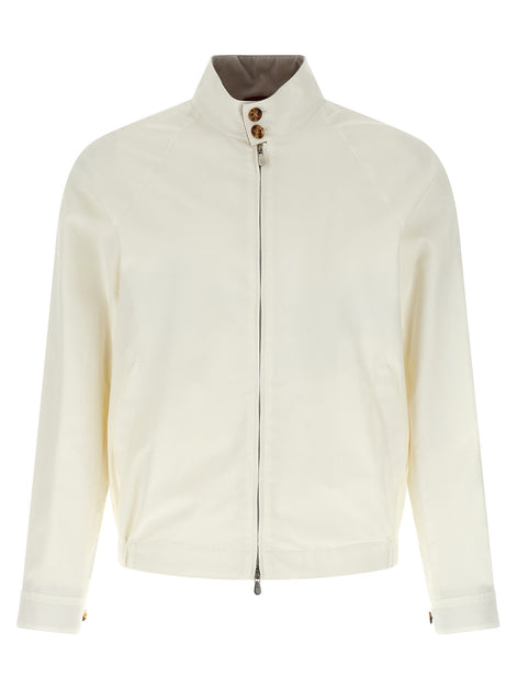 Brunello Cucinelli White Cotton Full-Length Jacket