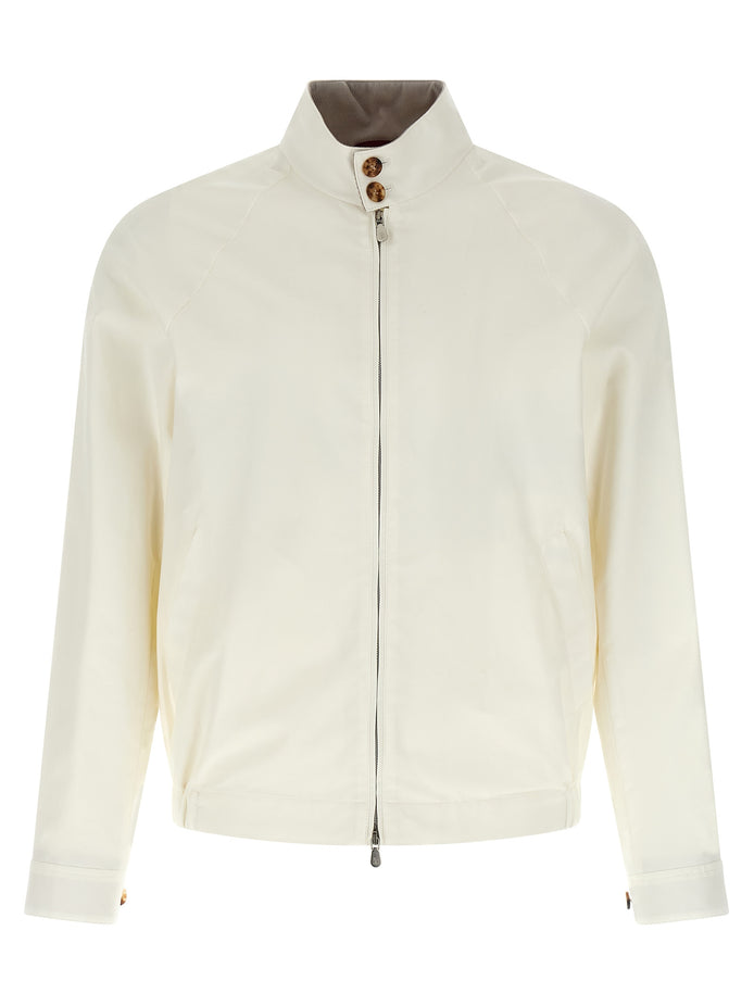 Brunello Cucinelli White Cotton Full-Length Jacket