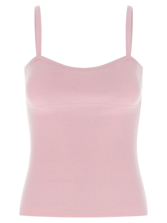 Max Mara Multicolor Virgin Wool Sleeveles T-Shirt