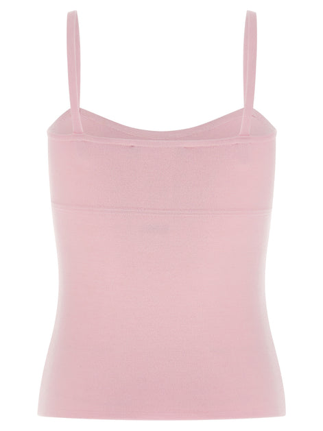 Max Mara Multicolor Virgin Wool Sleeveles T-Shirt