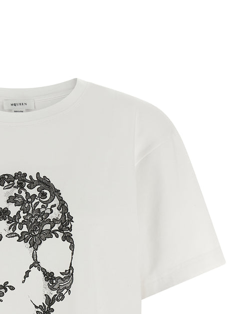 Alexander McQueen Bicolor Cotton T-Shirt