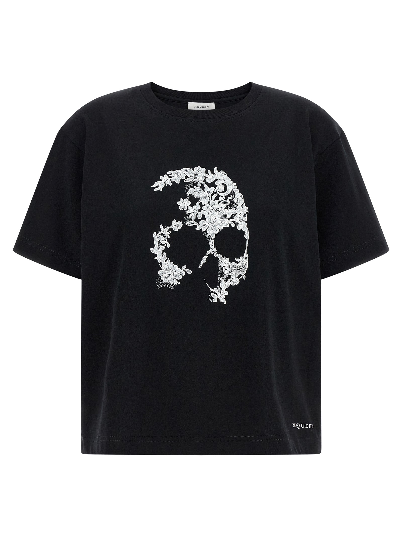 Alexander McQueen Bicolor Cotton T-Shirt
