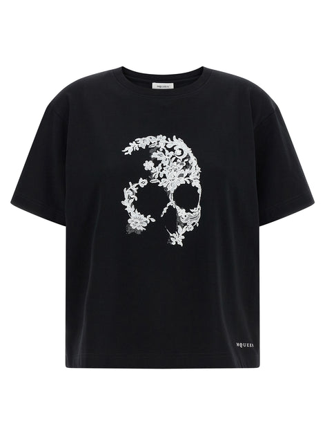Alexander McQueen Bicolor Cotton T-Shirt