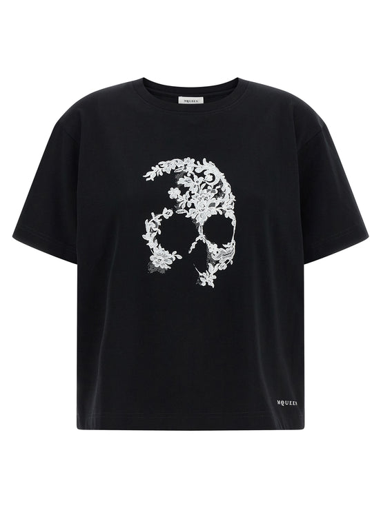 Alexander McQueen Bicolor Cotton T-Shirt