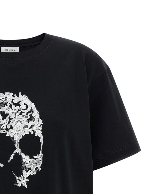 Alexander McQueen Bicolor Cotton T-Shirt