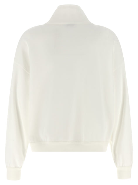 Brunello Cucinelli White Cotton Sweatshirt