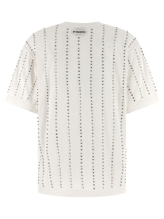 PINKO White Cotton T-Shirt