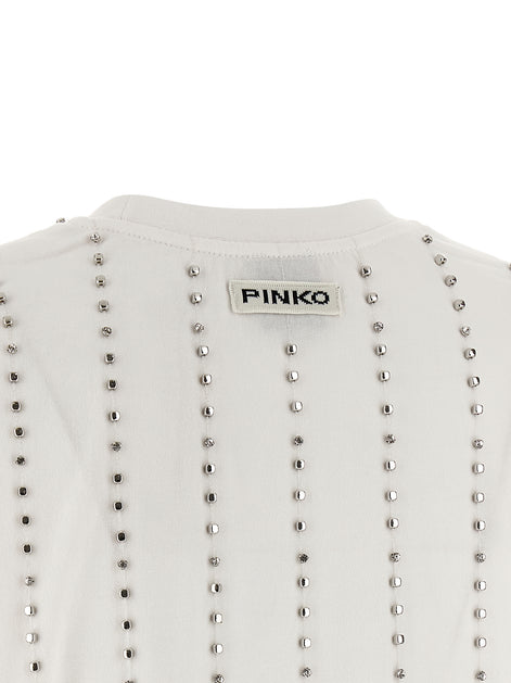 PINKO White Cotton T-Shirt