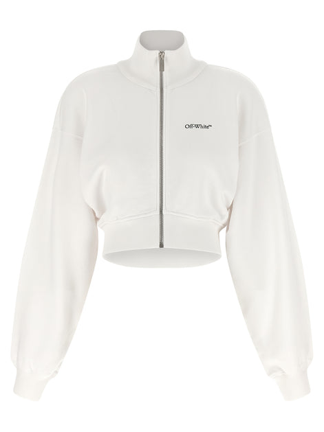 Off-White White Cotton Sweatshirt