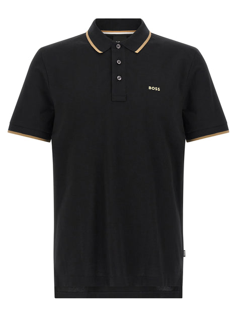 Hugo Boss Black Cotton Polo Shirt