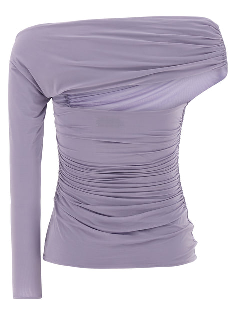 Elisabetta Franchi Purple Viscose Tank Tops
