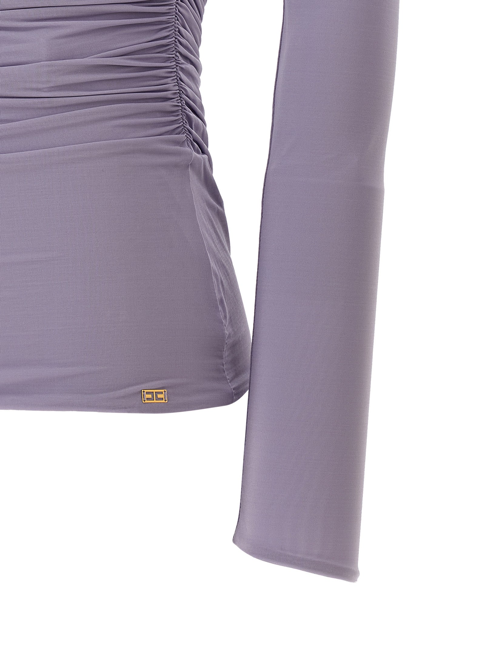 Elisabetta Franchi Purple Viscose Tank Tops