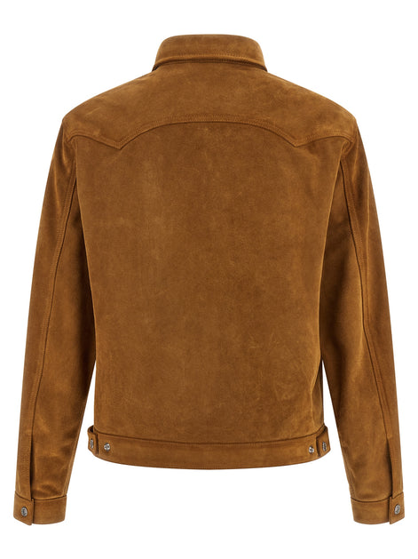 Dsquared² Beige Polyvinyl Leather Jacket