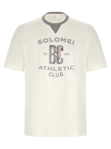 Brunello Cucinelli White Cotton T-Shirt