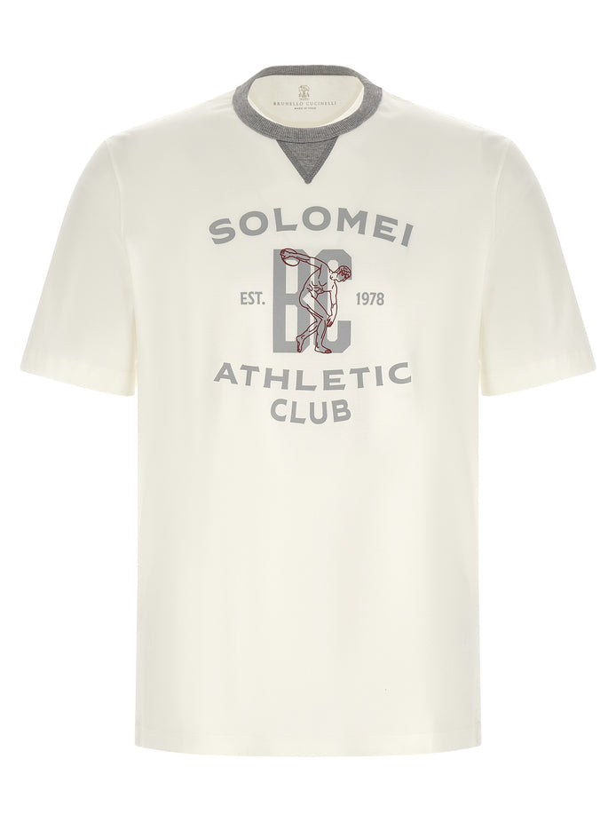 Brunello Cucinelli White Cotton T-Shirt