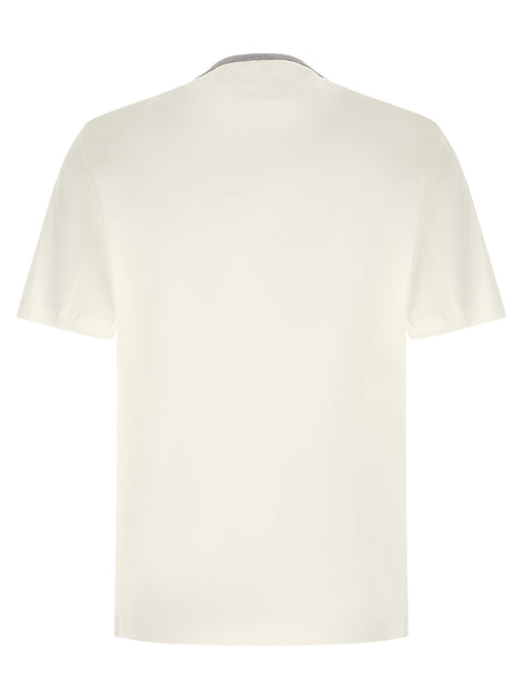 Brunello Cucinelli White Cotton T-Shirt