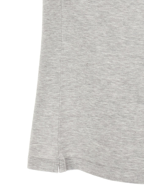 Brunello Cucinelli Gray Cotton Polo Shirt