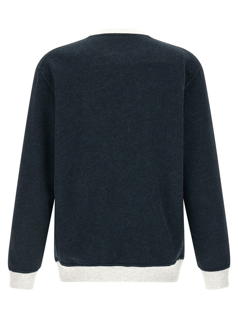 Brunello Cucinelli Blue Cotton Sweatshirt