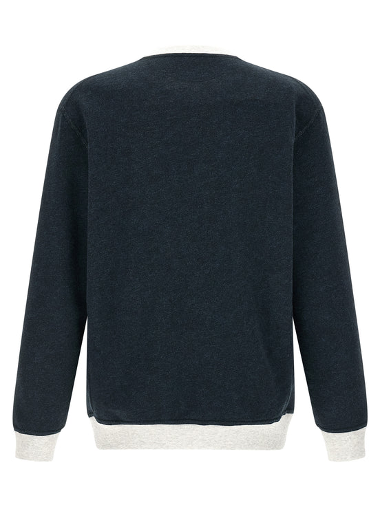 Brunello Cucinelli Blue Cotton Sweatshirt