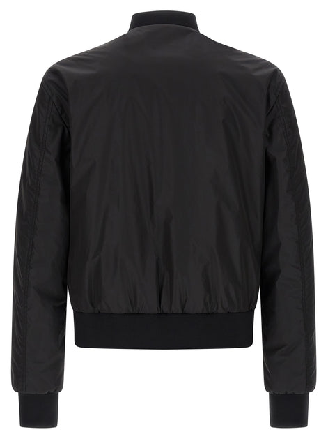 Dolce & Gabbana Black Polyamide Bomber