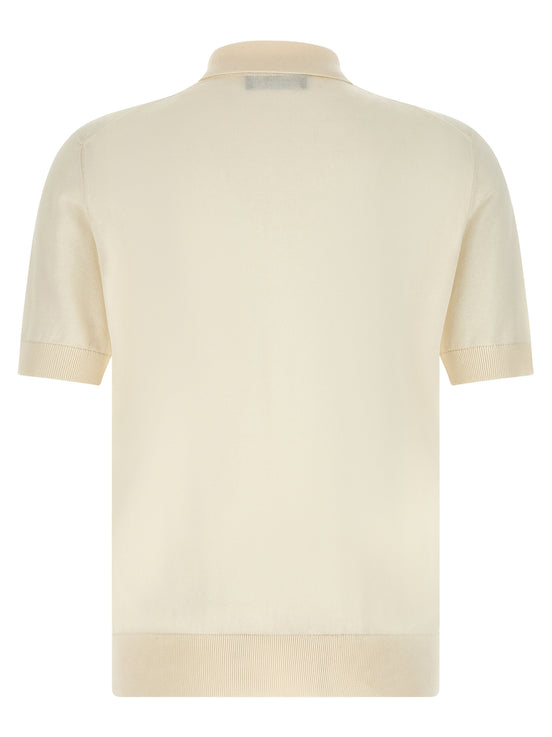 Dolce & Gabbana White Cotton Polo Shirt