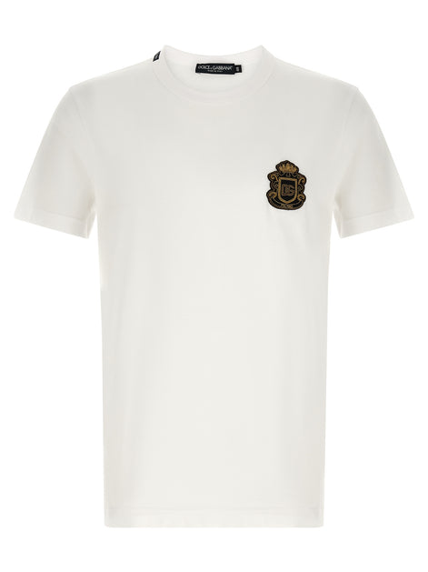 Dolce & Gabbana White Cotton T-Shirt