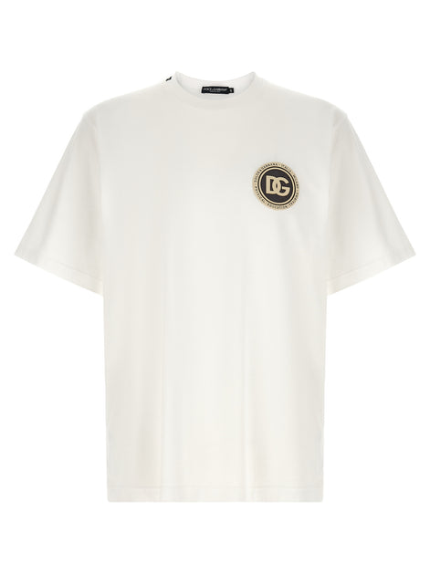 Dolce & Gabbana White Cotton T-Shirt