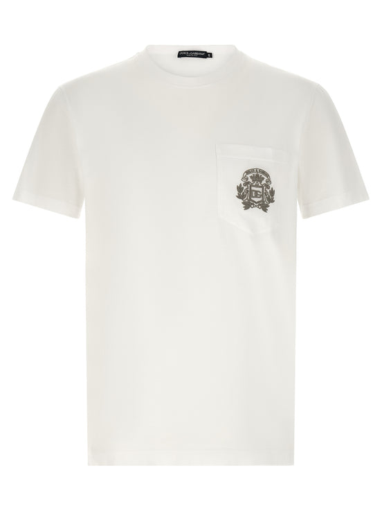 Dolce & Gabbana White Cotton T-Shirt