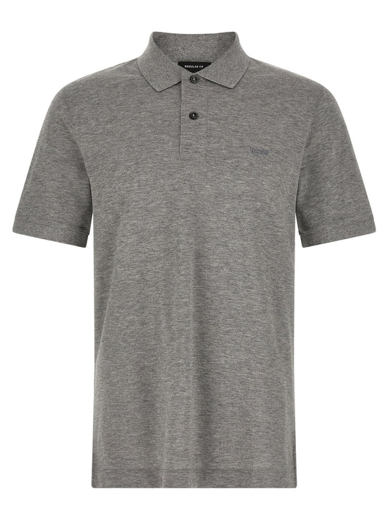Hugo Boss Gray Cotton Polo Shirt