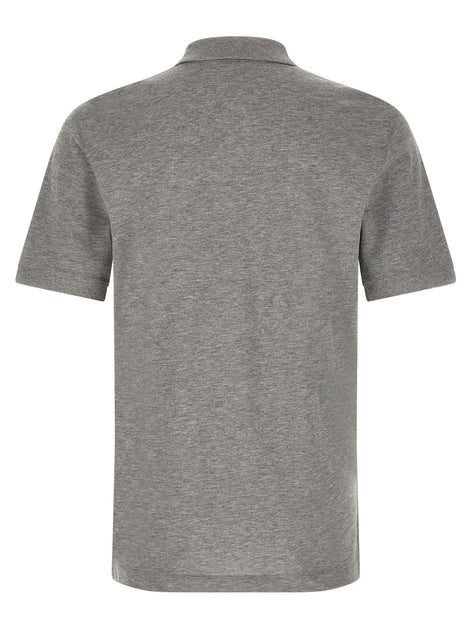Hugo Boss Gray Cotton Polo Shirt