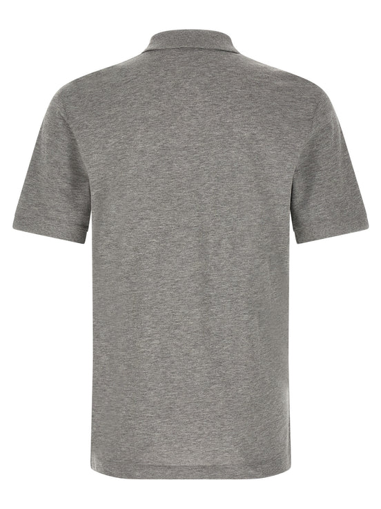 Hugo Boss Gray Cotton Polo Shirt