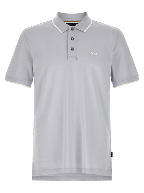 Hugo Boss Blue Cotton Polo Shirt