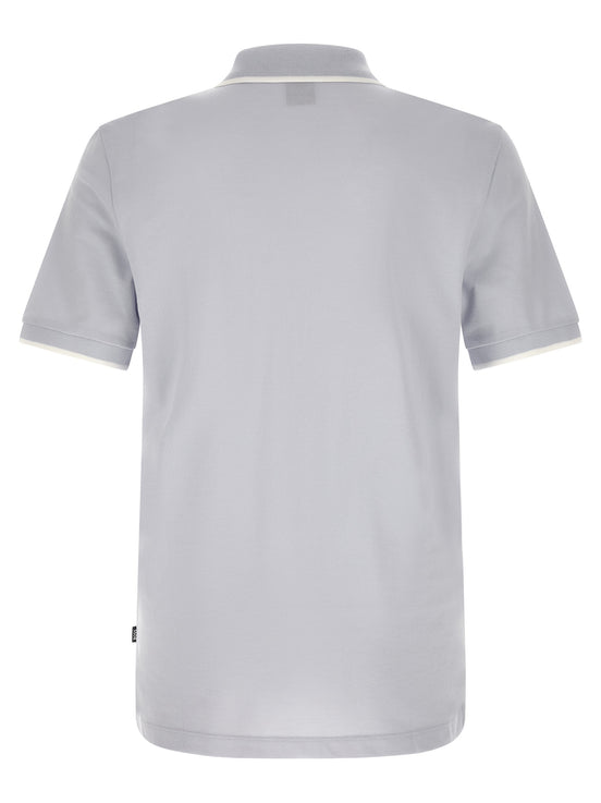 Hugo Boss Blue Cotton Polo Shirt
