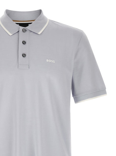 Hugo Boss Blue Cotton Polo Shirt