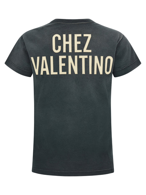 Valentino Garavani Gray Cotton T-Shirt