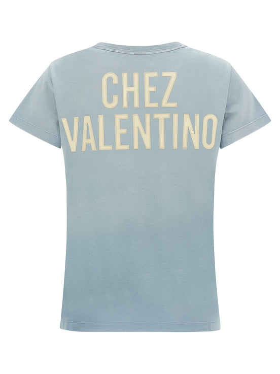 Valentino Garavani Blue Cotton T-Shirt