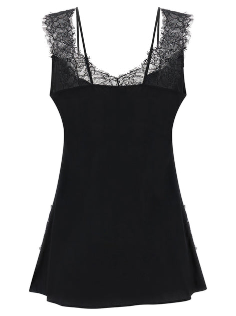 PINKO Black Viscose Sleeveles T-Shirt