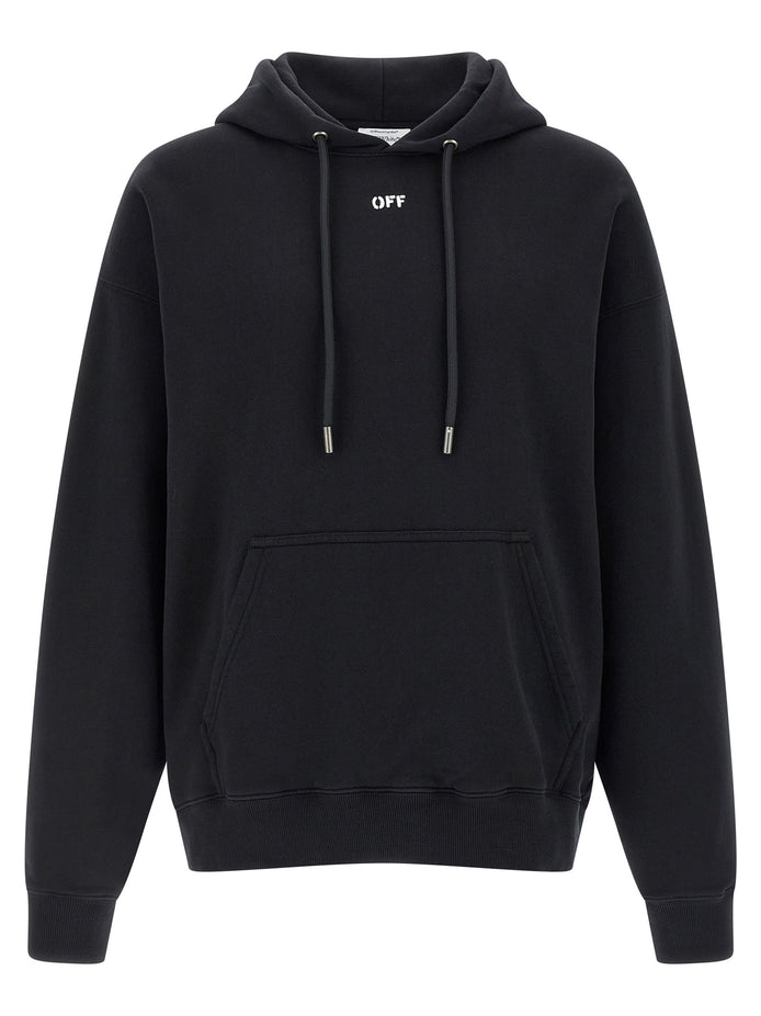 Off-White Black Cotton Sweatshirt