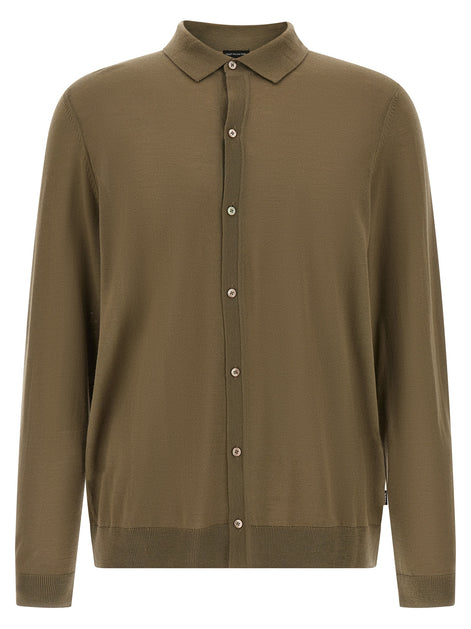 Hugo Boss Bicolor Virgin Wool Polo Shirt